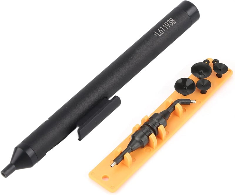 flexman Vacuum Sucking Pen, Sucking Pickup Tool, Portable Manual Vacuum Suction Pen, Soldering Sucking Pickup Tool Kit with 2 Suction Tips and 6 Suction Cups for IC SMD Precision Component Placement - Image 1